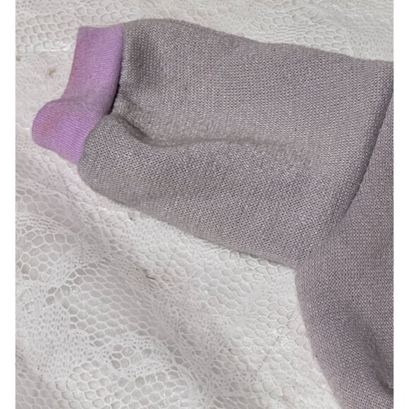 Cabbage Patch Kids Lil Jogger Kitty Jogging Suit Grey Purple Trim F6 Vtg 1980's - Picture 13 of 14